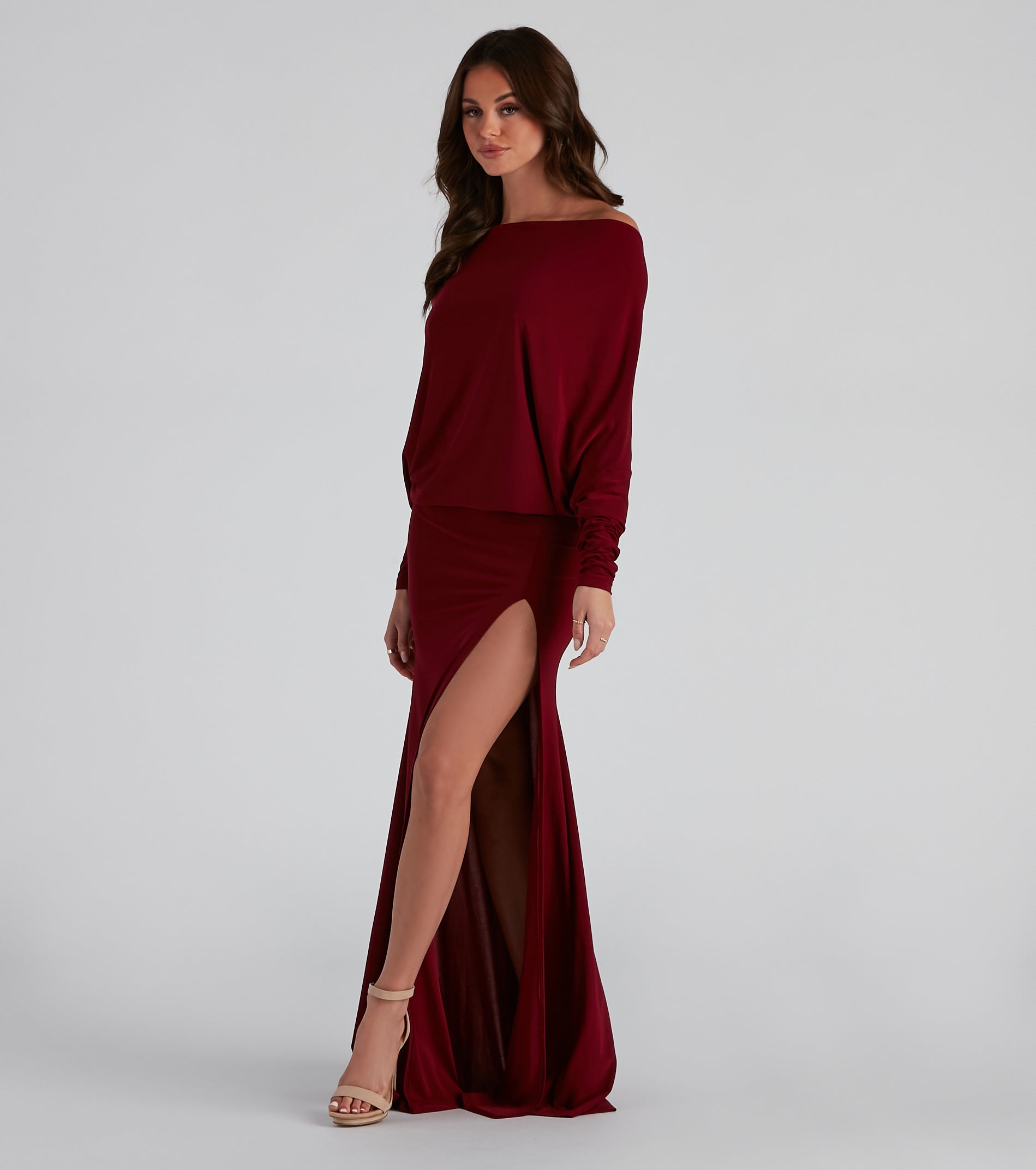 Holly Long Sleeve Formal Dress