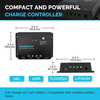 Renogy 200-Watt 12-Volt Monocrystalline Solar Bundle Off-Grid Kit with 30 Amp PWM Charge Controller RNG-KIT-BUNDLE200D-WND30-US