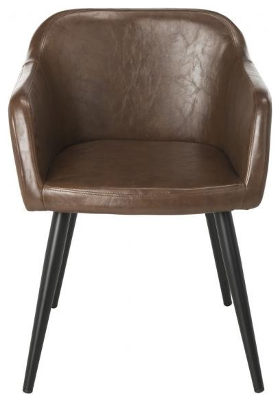 Pembroke Accent Chair Brown   Midcentury   Armchairs And Accent Chairs   by AED Luxury Home Decor  Houzz