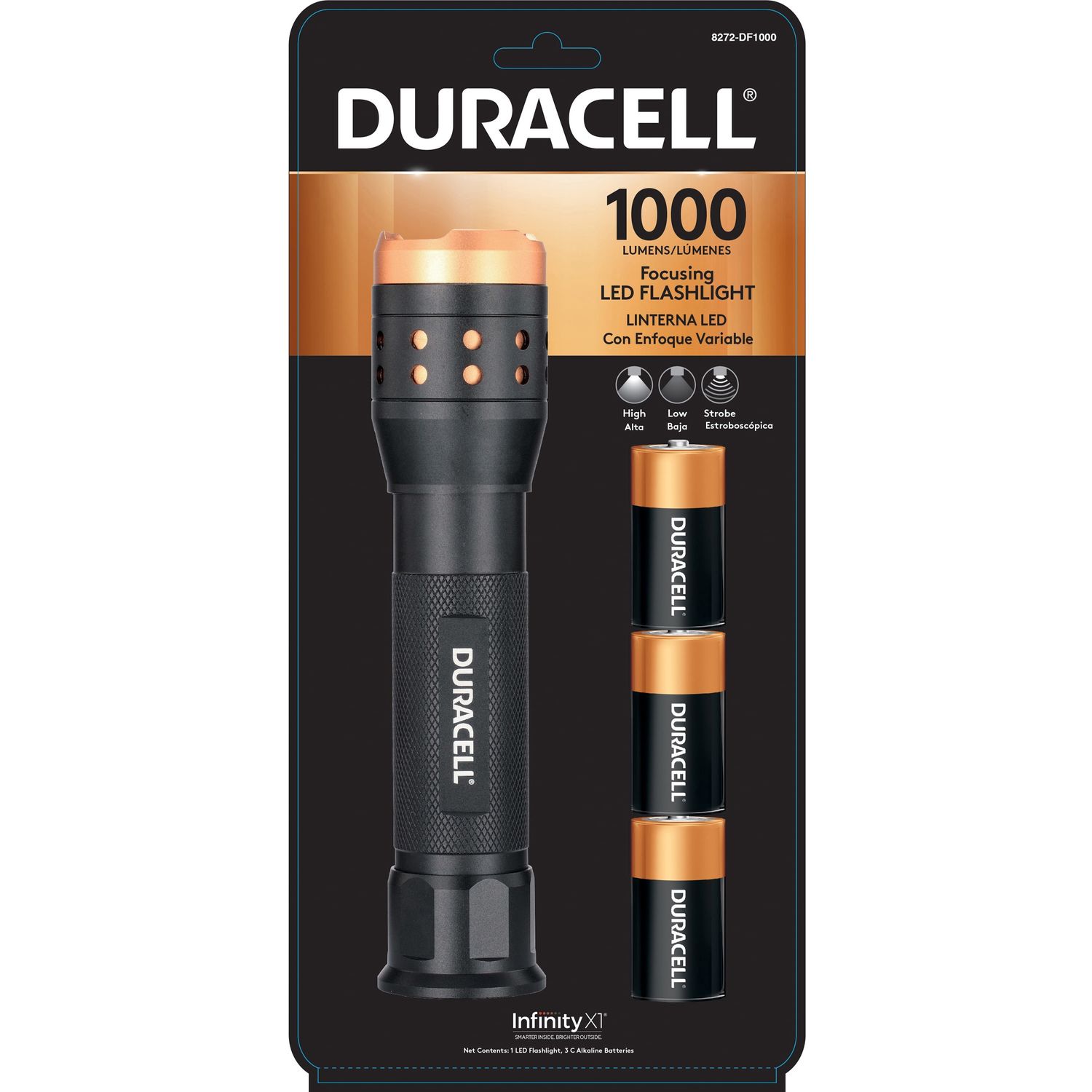 Aluminum Focusing LED Flashlight by Duracell Inc. DUR8272DF1000