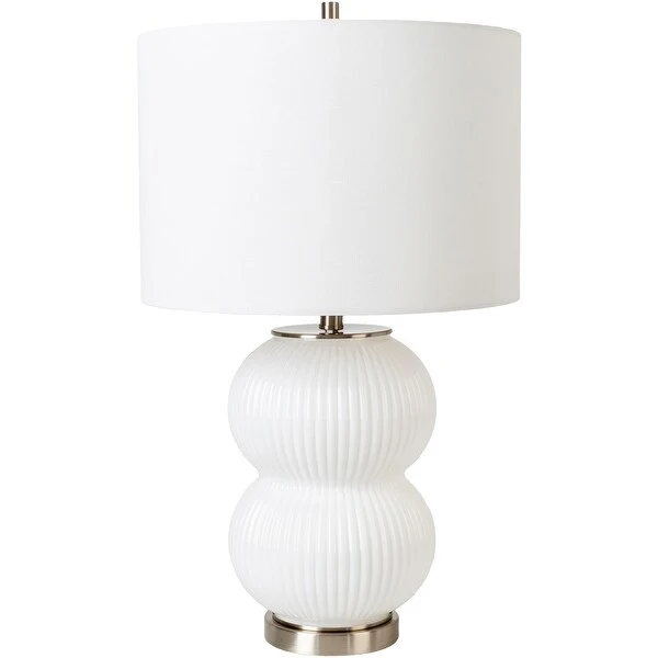 Sofiya Transitional Textured Glass Table Lamp - 26