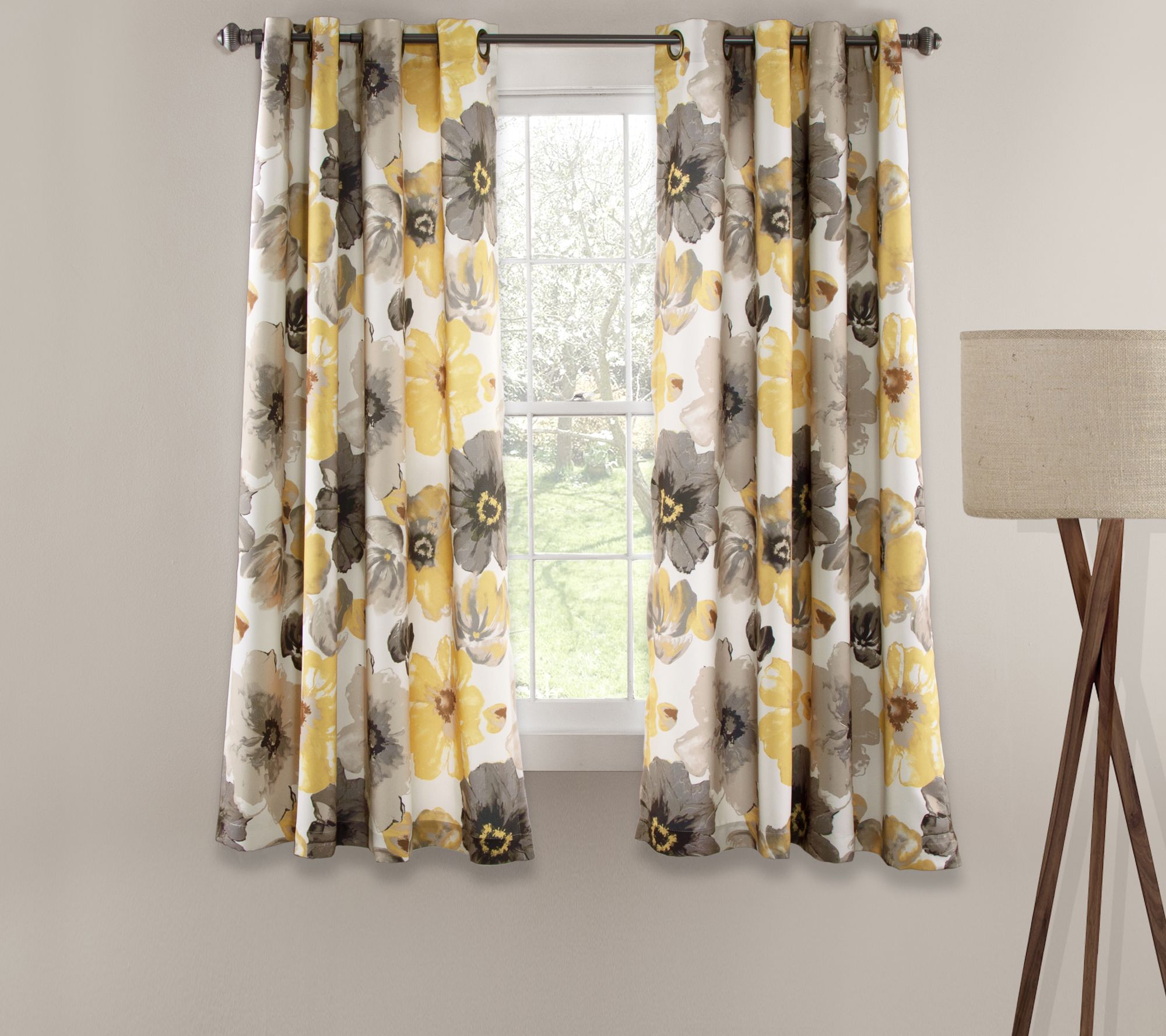 Leah Room-Darkening Window Curtains by Lush Decor - Set of 2