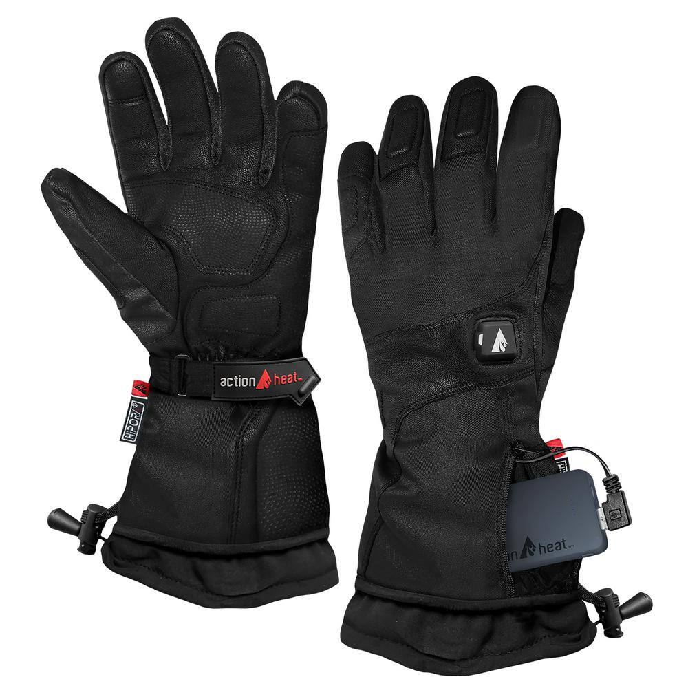 ACTIONHEAT Men's XX-Large Black 5V Premium Heated Gloves AH-SG-5V-1-BM-XXL