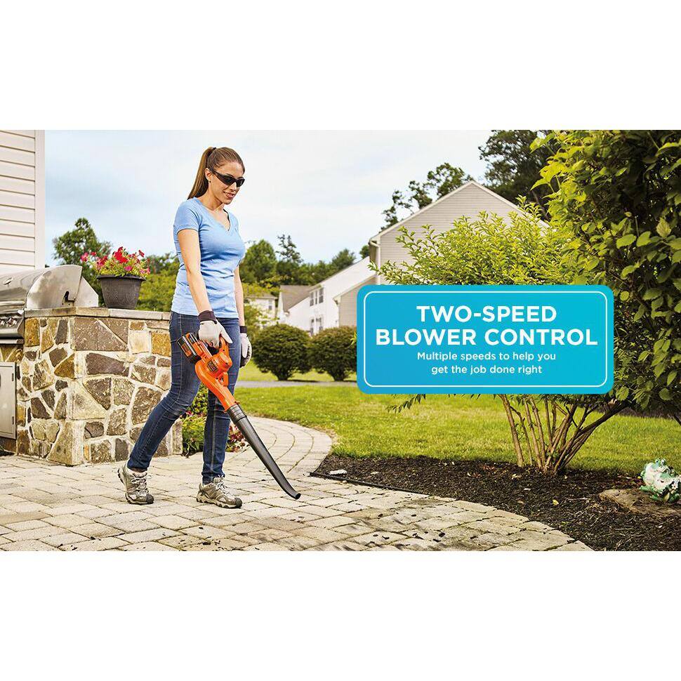 BLACK+DECKER 40V MAX Brushless Cordless Battery Powered String Trimmer (1) 2Ah Battery  Charger  Leaf Blower (Tool Only) LCC140