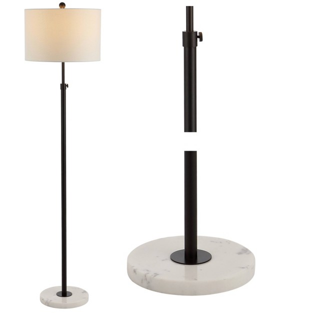 Metal marble Adjustable Floor Lamp includes Led Light Bulb Oil Rubbed Bronze Jonathan Y