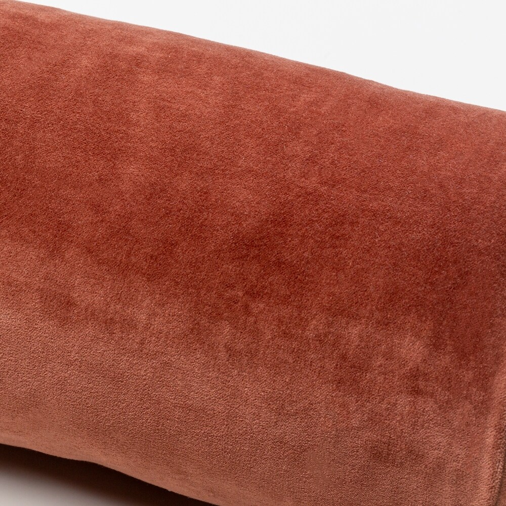 Annette Cotton Velvet Bolster Pillow