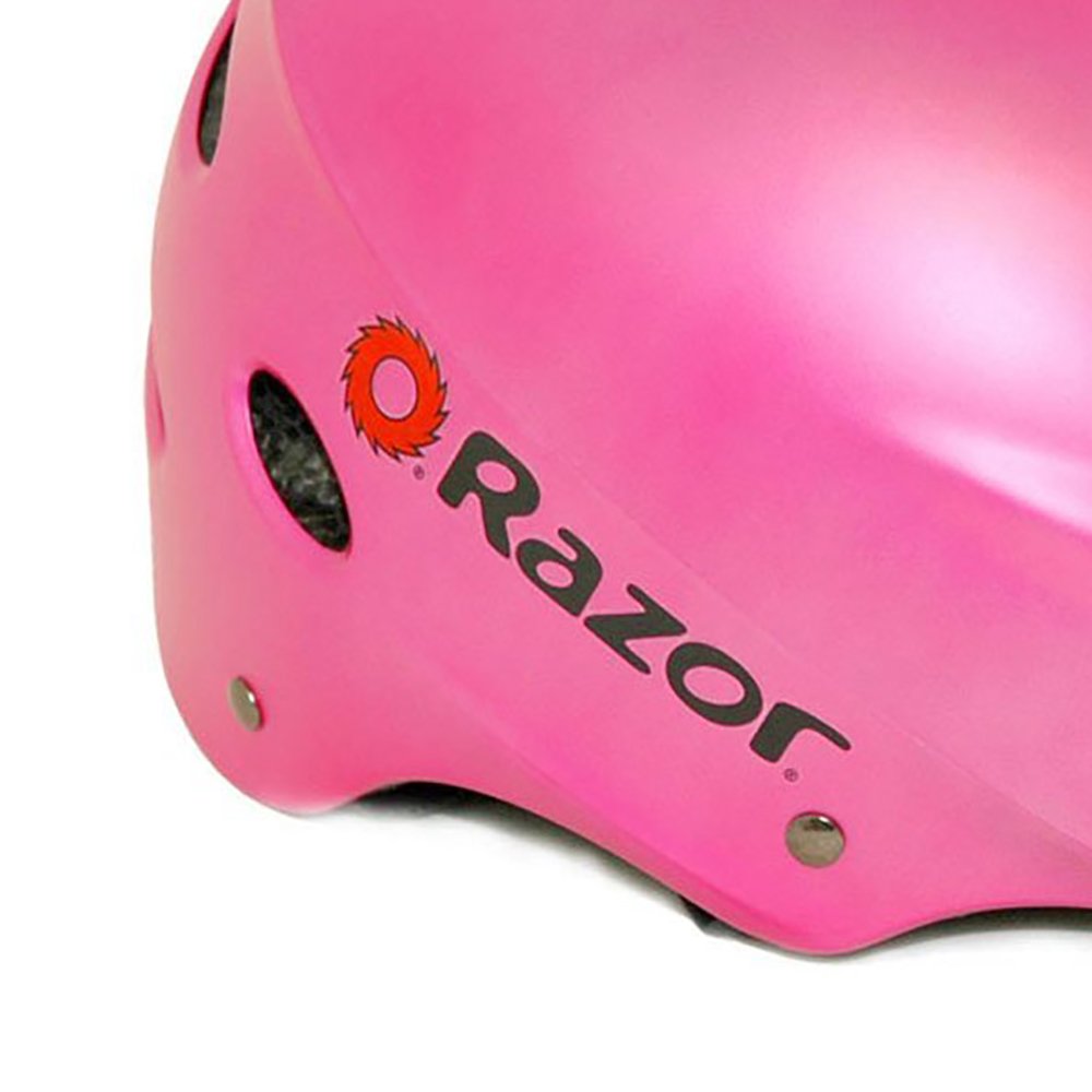 Razor V17 Youth Bike Helmet, Satin Pink