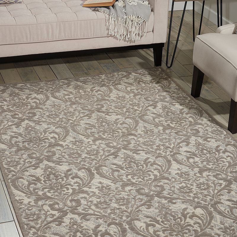 Nourison Damask Flourishing Area Rug