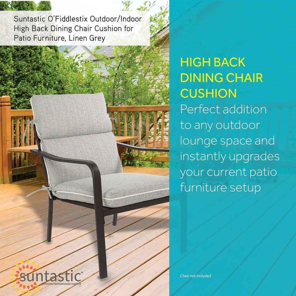 Outdoor/ Indoor High Back Dining Chair Cushion for Patio Furniture  21\