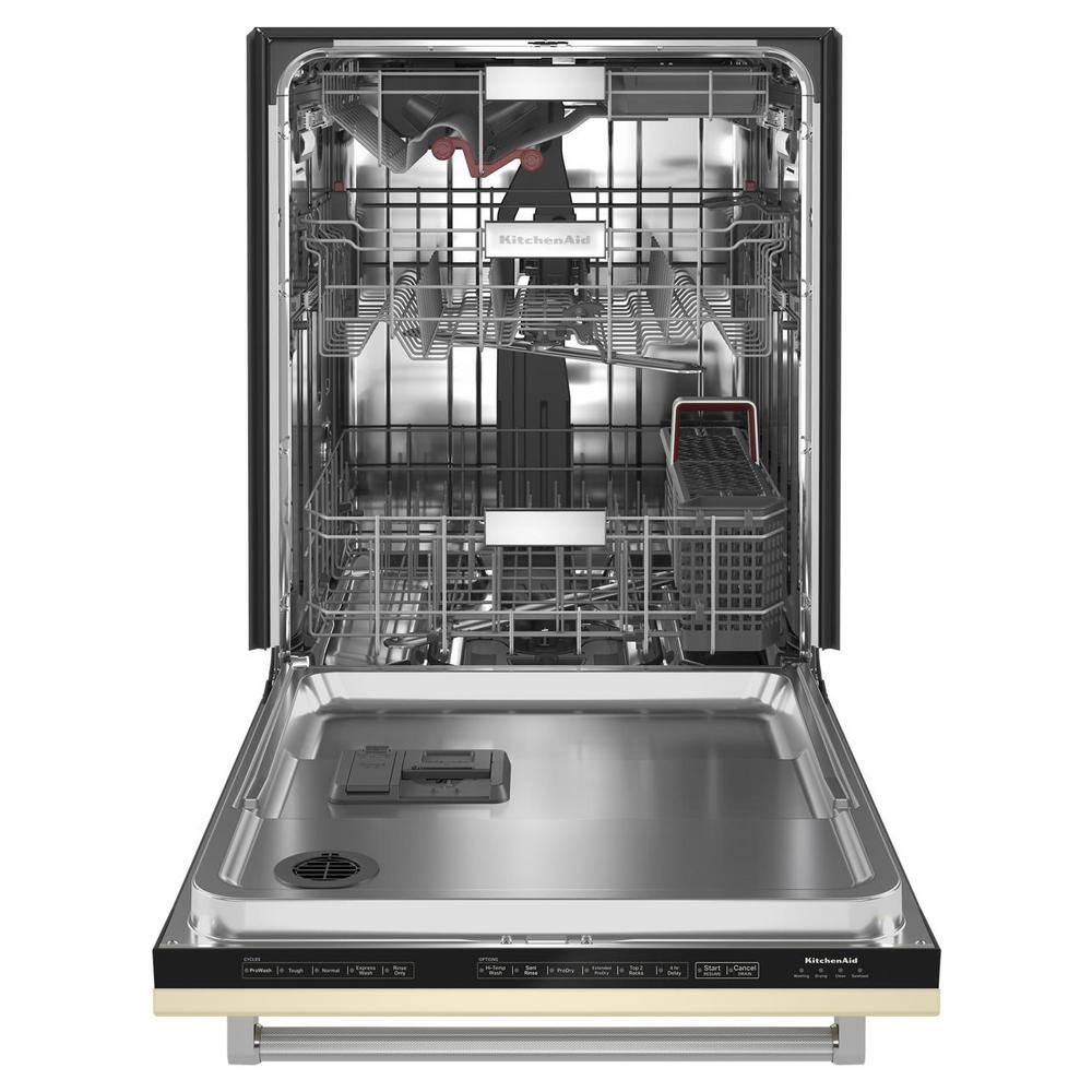 KitchenAid 24 in. in Panel Ready Built-In Tall Tub Dishwasher with Stainless Steel Tub KDTM704LPA