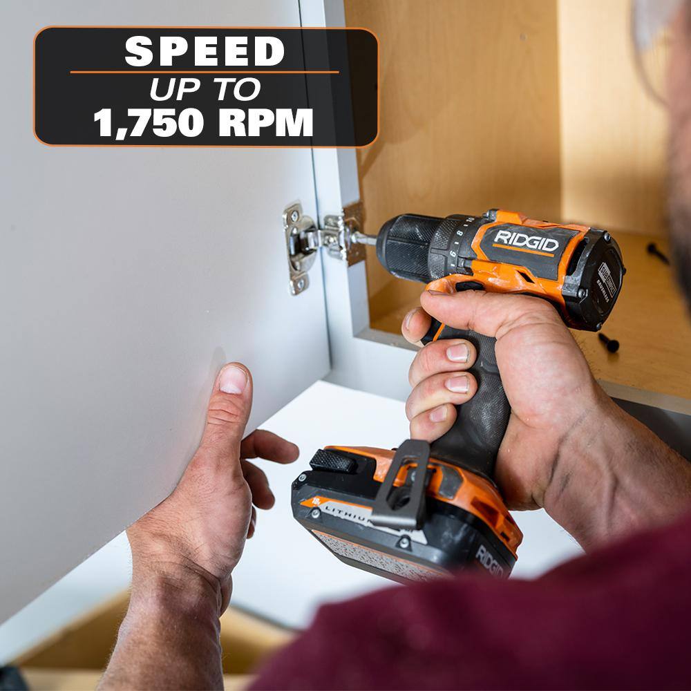 RIDGID 18V SubCompact Brushless Cordless 12 in. DrillDriver (Tool Only) R87012B