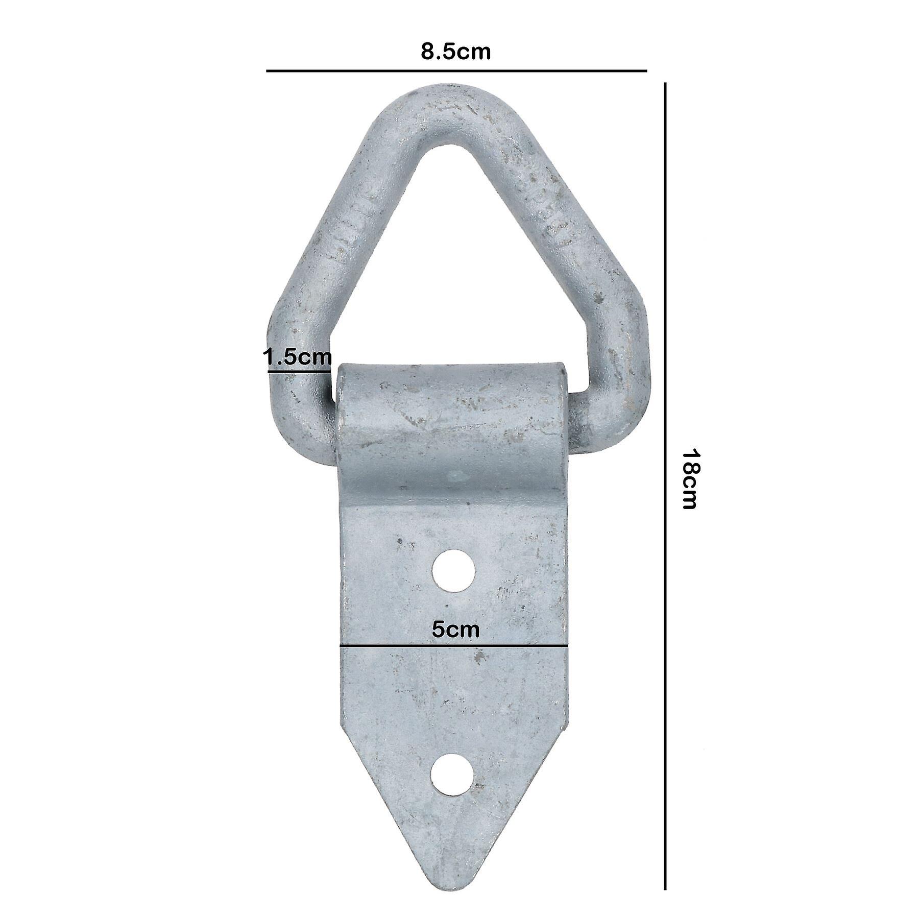 Galvanised Fold Over Tie Down Lashing Eye Rings Anchor Point Fastener 6pk