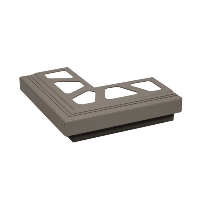 Schluter BARA-RAK 90° Tile Trim - Outside Corner - Metallic Grey (GM)