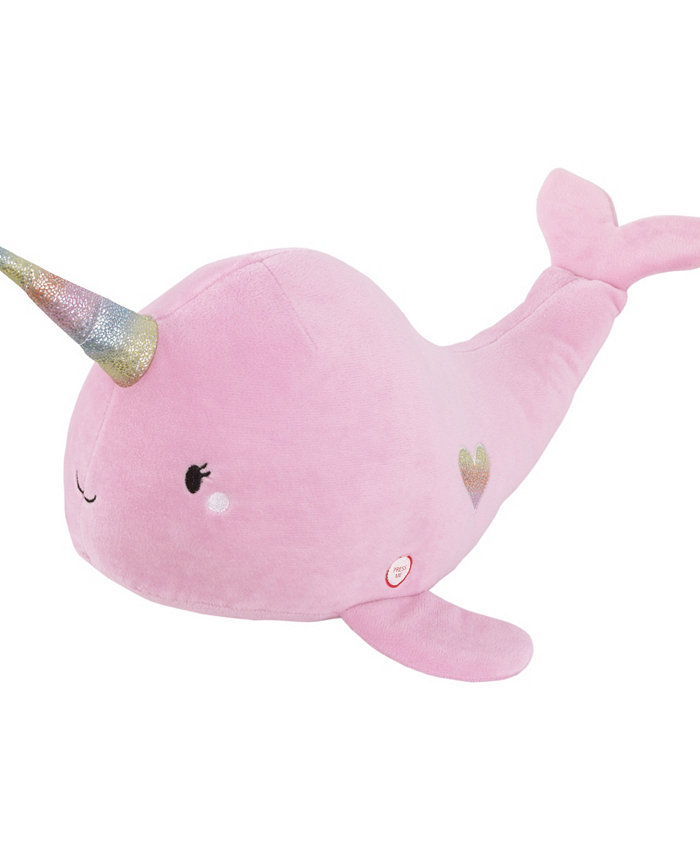 NoJo Narwhal Lighted Horn Stuffed Animal Plush