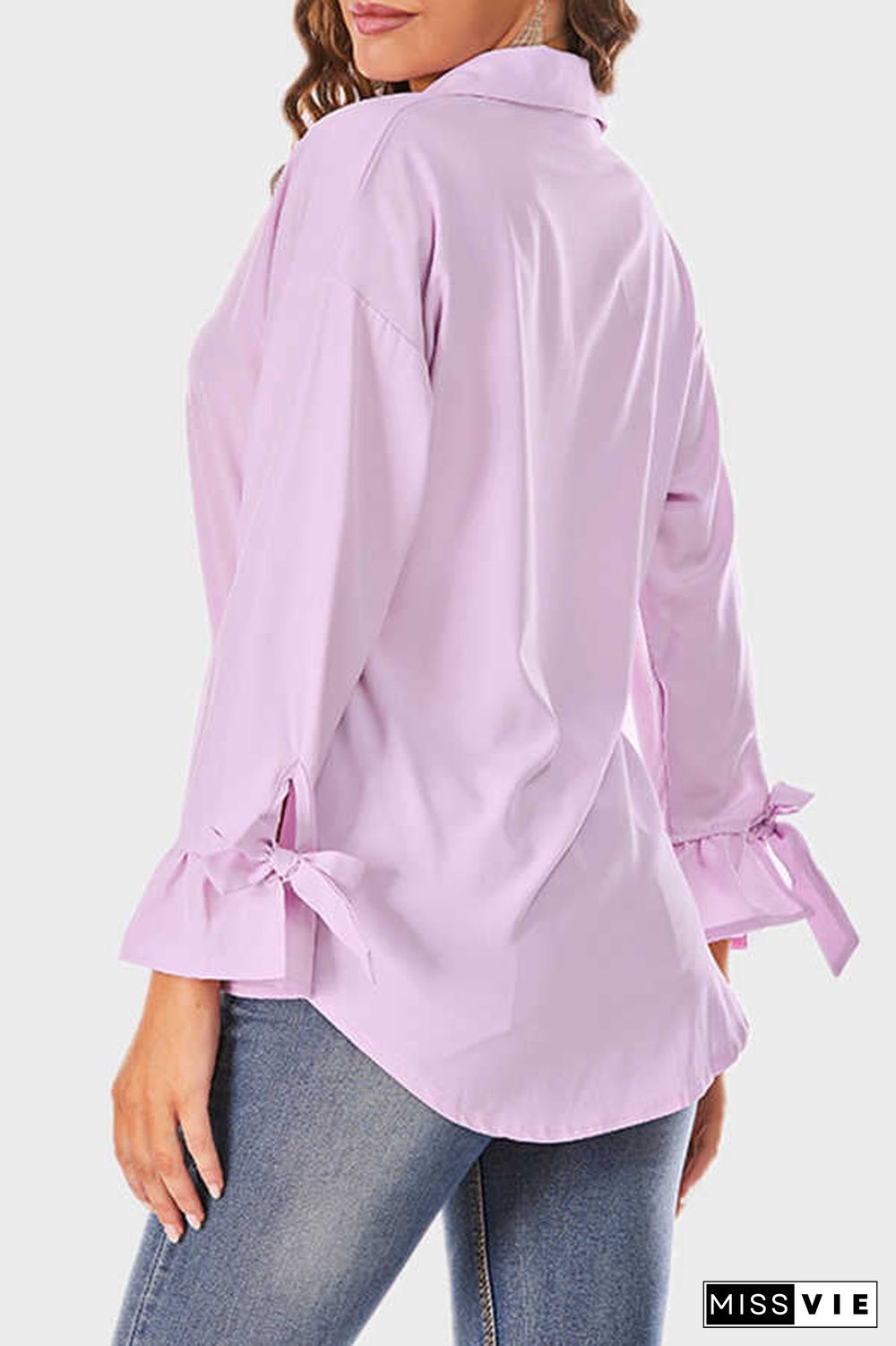 Fashion Casual Loose Solid Color Shirt