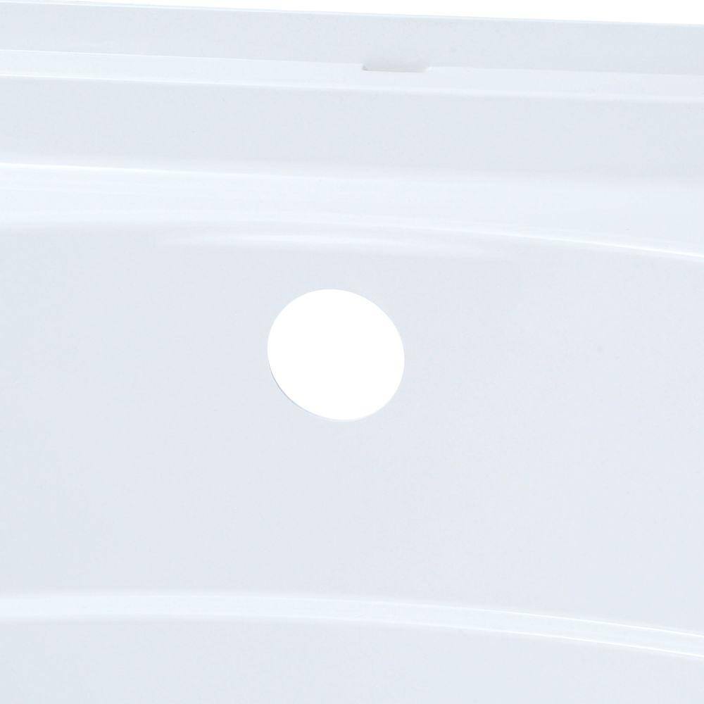 STERLING Ensemble 5 ft. Left Drain Rectangular Alcove Bathtub in White 71121110-0