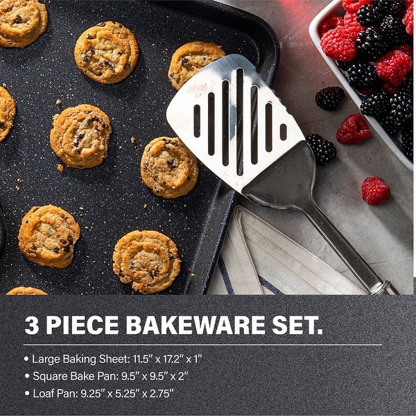 20 Piece Complete Cookware Bakeware Set with Ultra Non-stick 100% PFOA Free Coating-Includes Frying Pans， Saucepans， Stock Pots