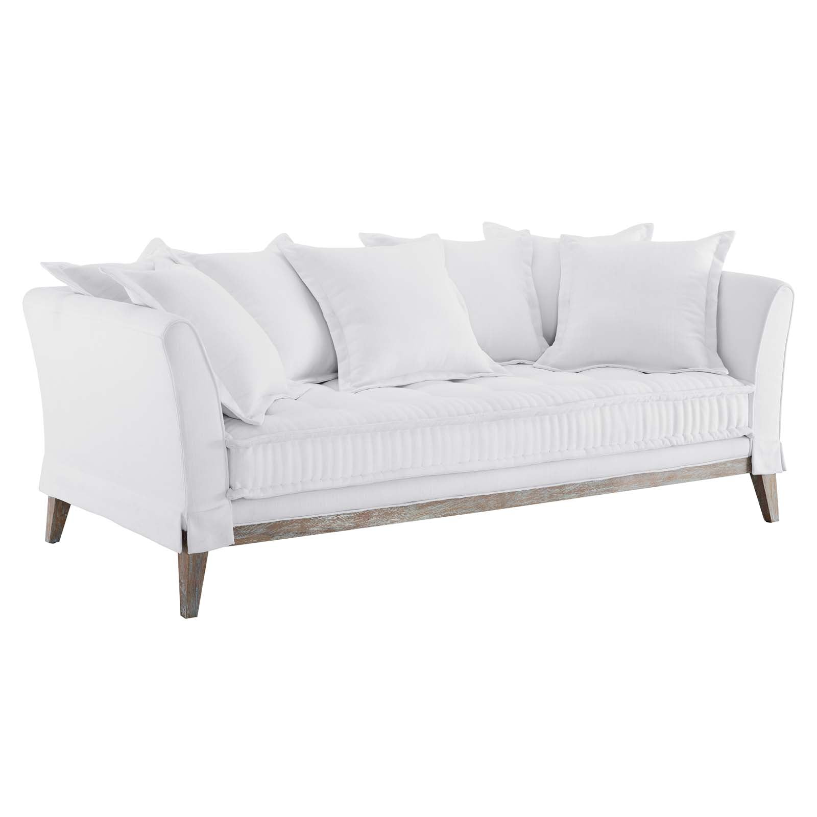 Modway Rowan Fabric Sofa, White