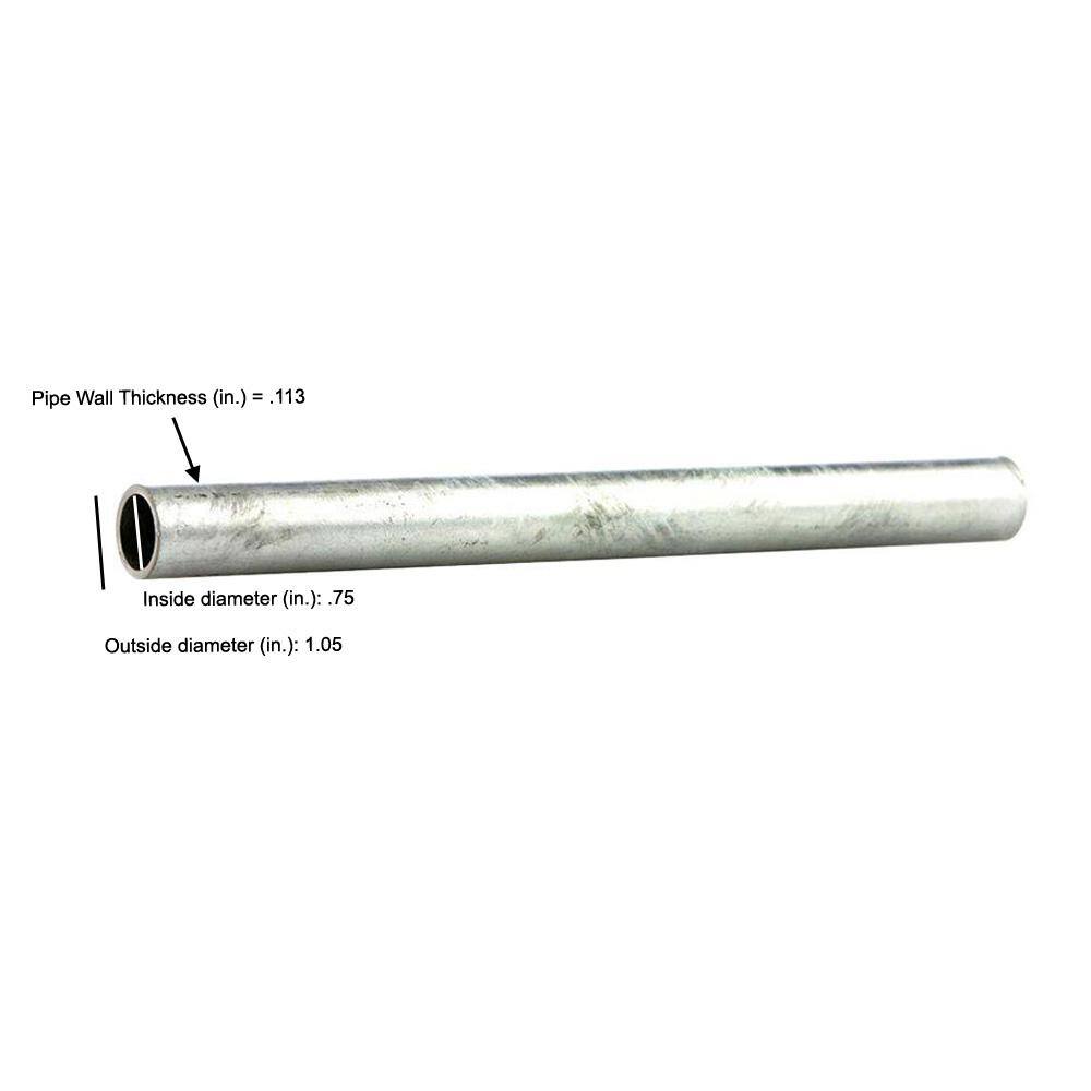 Southland 34 in. x 10 ft. Galvanized Steel Pipe 564-1200FG