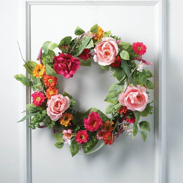 Sullivans Vibrant Floral Wreath