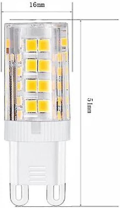 G9 Led Lamp Light，warm White 3000k 5w G9=40w Halogen Bulbs 420 Lumens;not Dimmable，10pcs[energy Classa+]