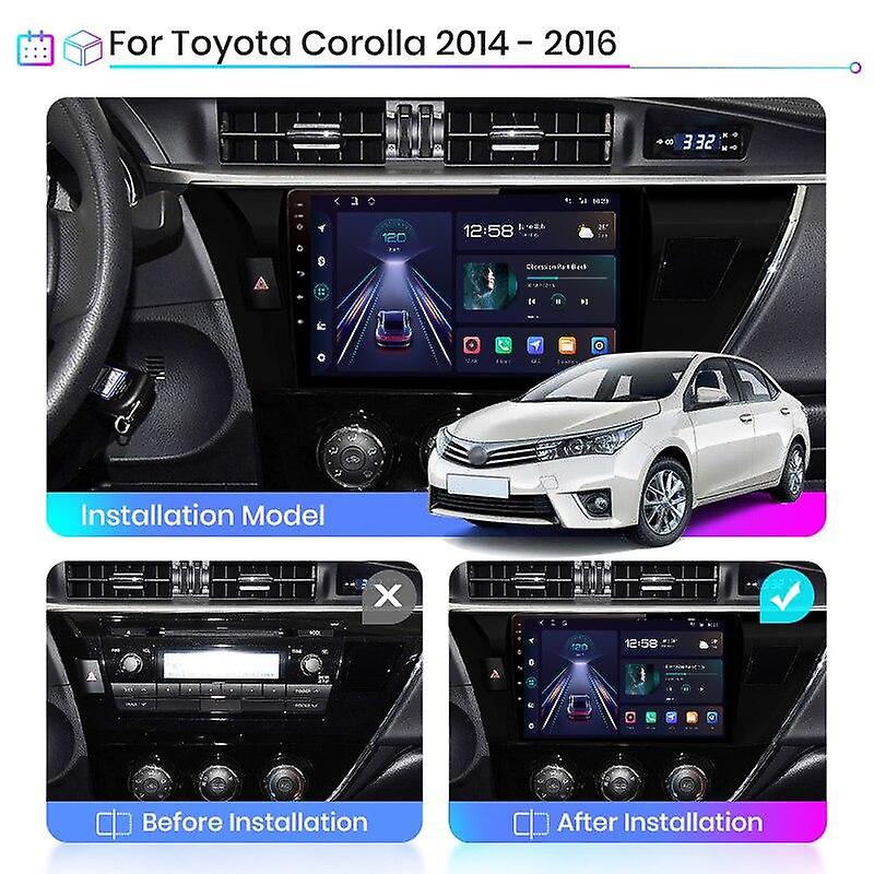 Android Auto Stereo autoradio For Toyota Corolla E170 E180 2014-2016 Car Radio Multimedia Carplay