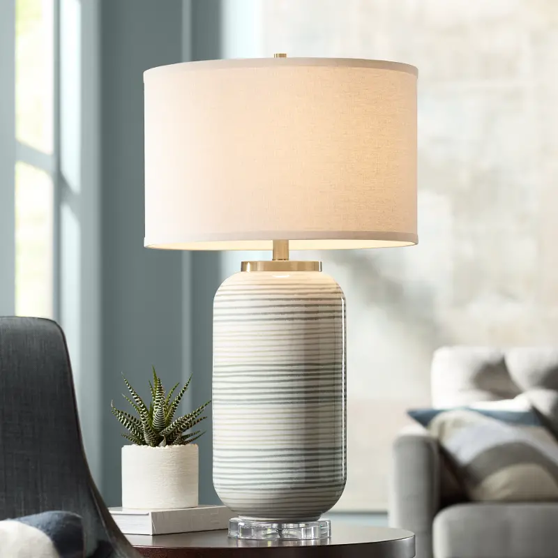 Adler Striped Table Lamp