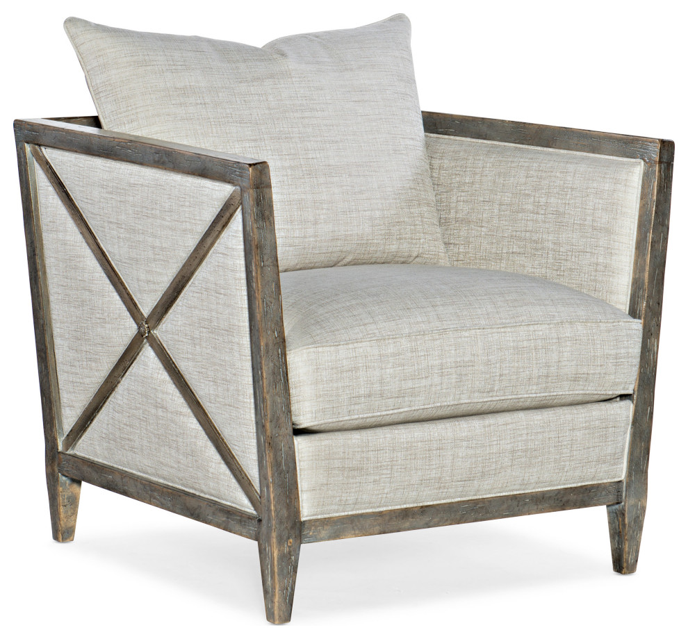 Sanctuary Prim Lounge Chair   Armchairs And Accent Chairs   by Buildcom  Houzz