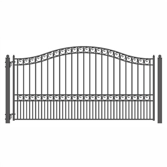 ALEKO DG16PARSSW AP Steel Single Swing Driveway Ga...