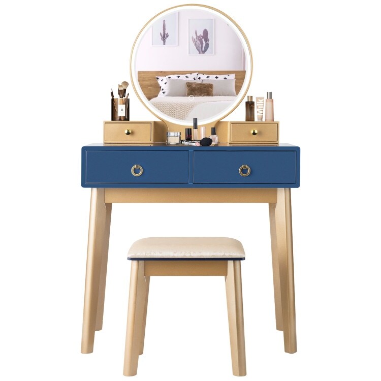 Makeup Vanity Table Set 3 Color Lighting Dressing Table   52.5\