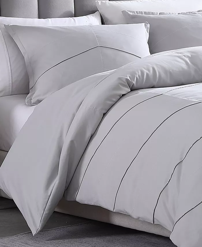 City Scene Chloe Solid 2 Piece Comforter Set， Twin