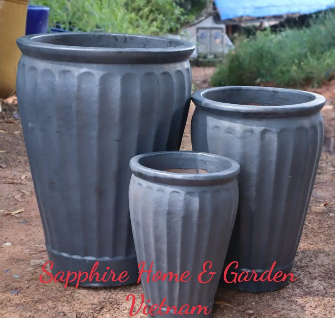 Big Ceramic Pots for Plants Garden outdoor decoration Large Rustic Atlantis Pots Mix with Glazed Pottery Pots