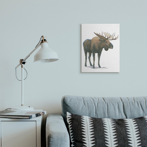 Stupell Industries Minimal Northern Moose Wild Woodland Animal