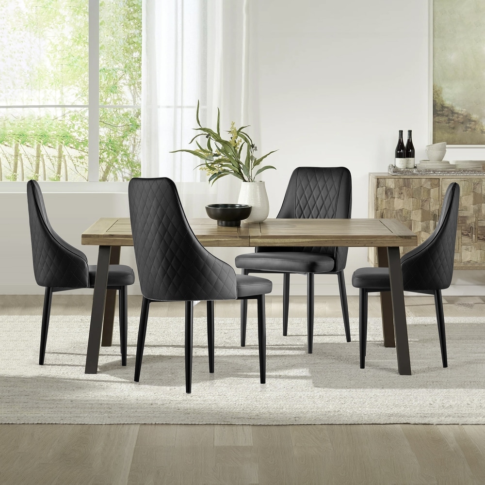 Modern PU Leather Upholstered Dining Chairs with High Back   17.72\