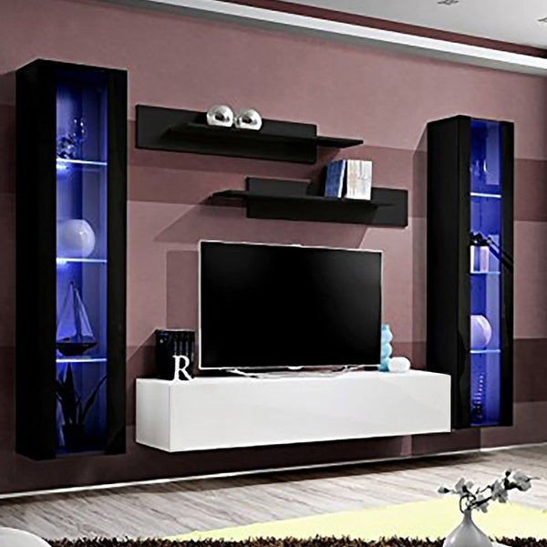 Fly AB2 30TV Wall-Mounted Floating Modern Entertainment Center