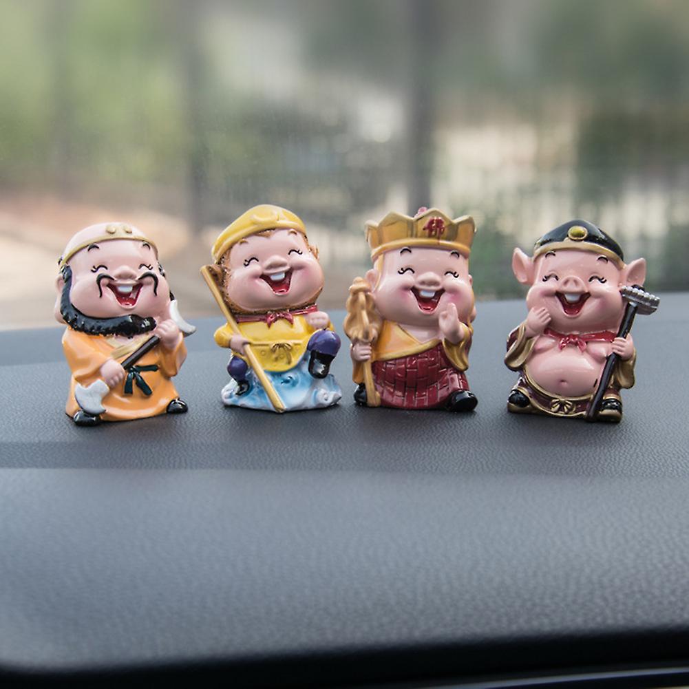 Car Resin Ornaments Journey To The West Character Decoration Baking Cake Decorations Creative Doll Gifts For Home Office Car Restaurant Monk Sha