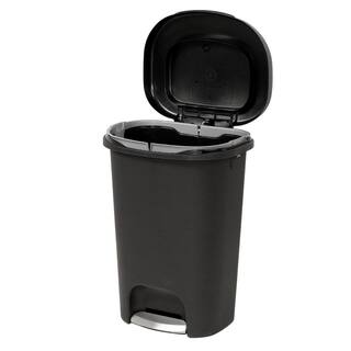 Rubbermaid 13 Gal. Black Step-On Trash Can 2007867