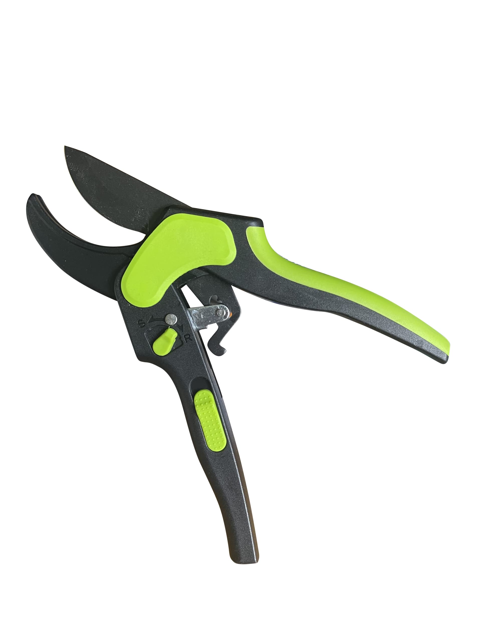 Garden Guru Dual Mode Ratchet Pruning Shears, Pro 2-in-1 Garden Clippers with Comfortable Grip for Easy Cutting