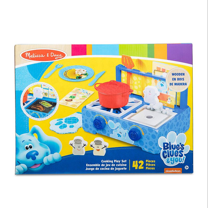 Melissa and Doug Blue's Clues and You Wooden Cooking Playset