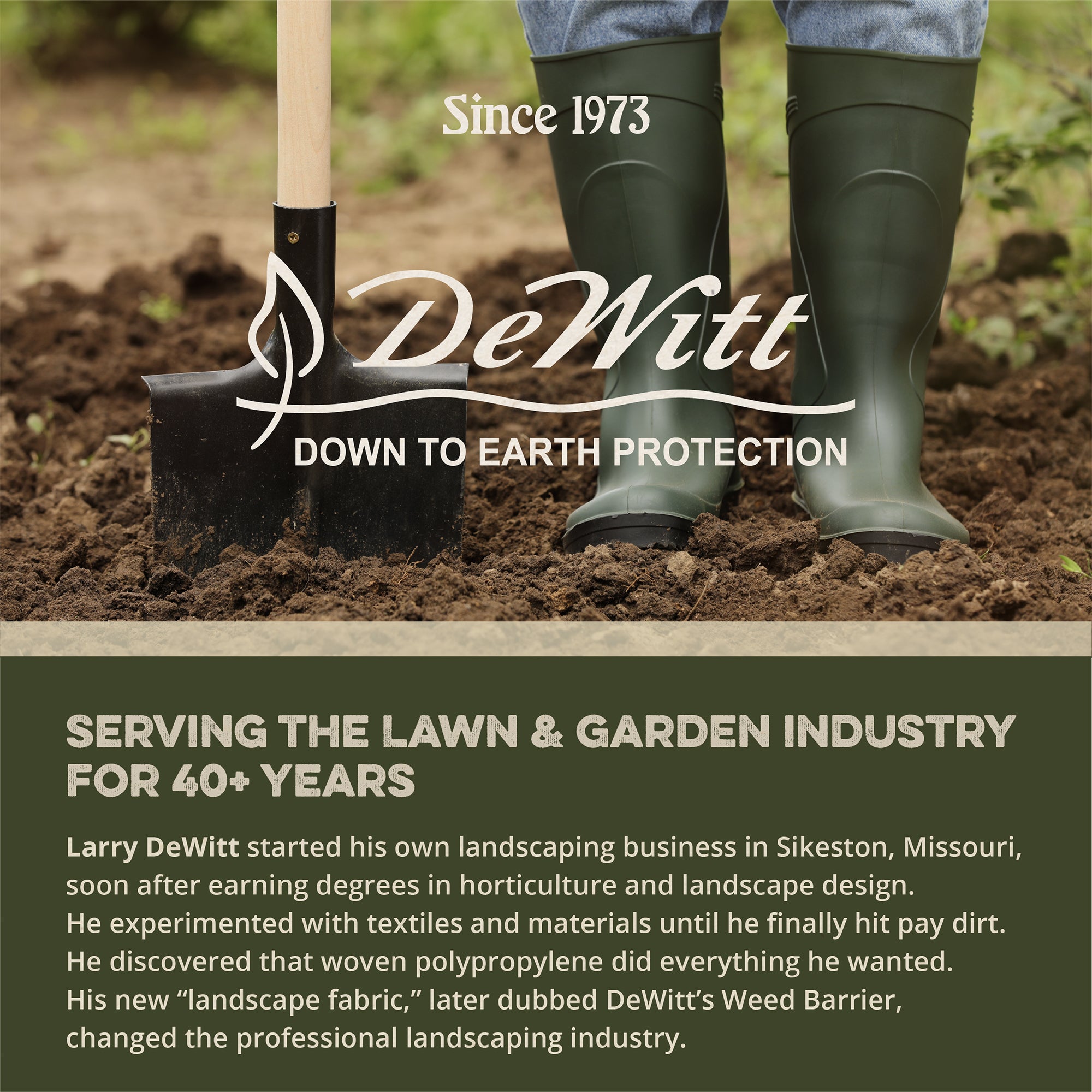 DeWitt 20 Year 4.1oz 3' x 250' Home & Commercial Heavy-Duty Woven Landscape Weed Barrier Fabric