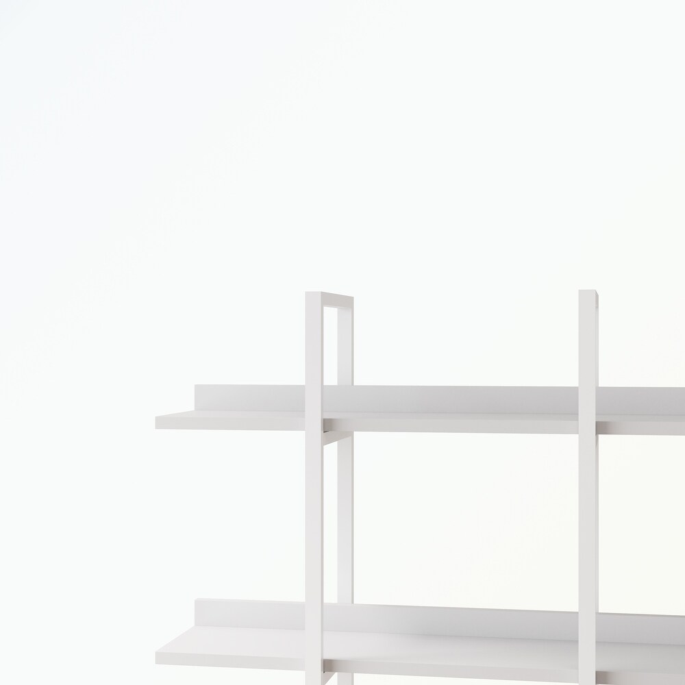 5 Tier Bookcase with Metal Frame  MDF Board
