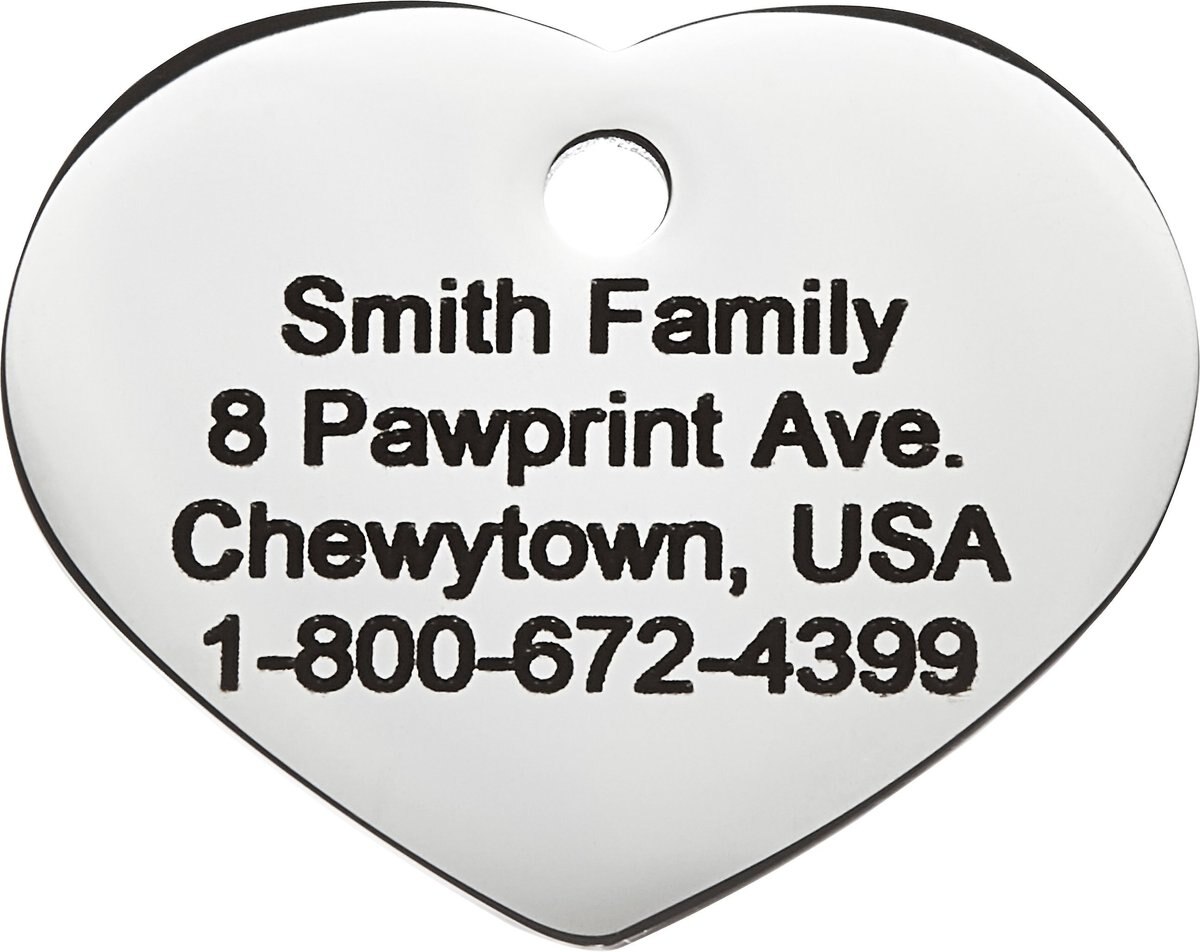 Frisco Personalized Dog and Cat ID Tag， Heart