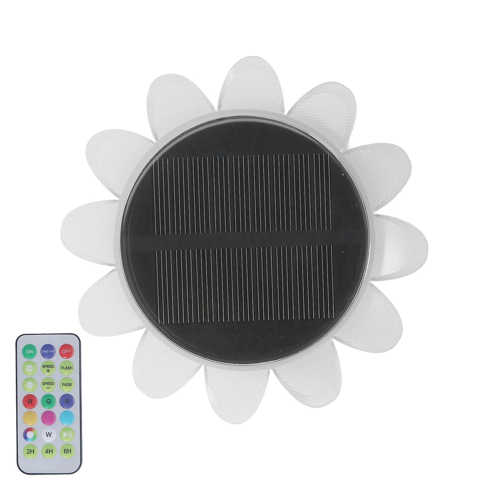 Solar Pool Floating Lights IP68 Waterproof Multi Mode Petal Shape Solar Pond Pool Floating Light Outdoor Decoration