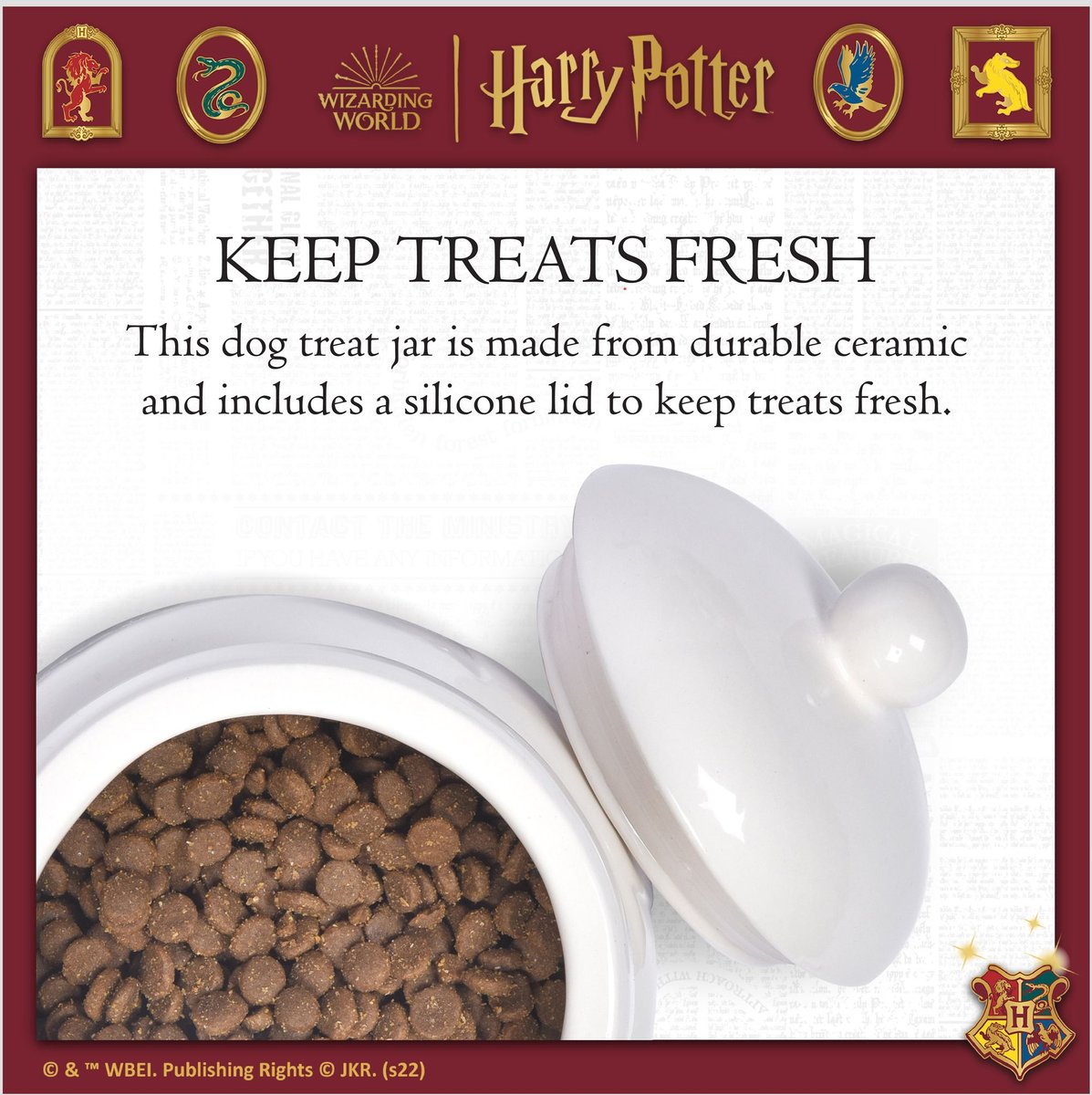 Fetch For Pets Harry Potter Hedwig Dog Treat Jar