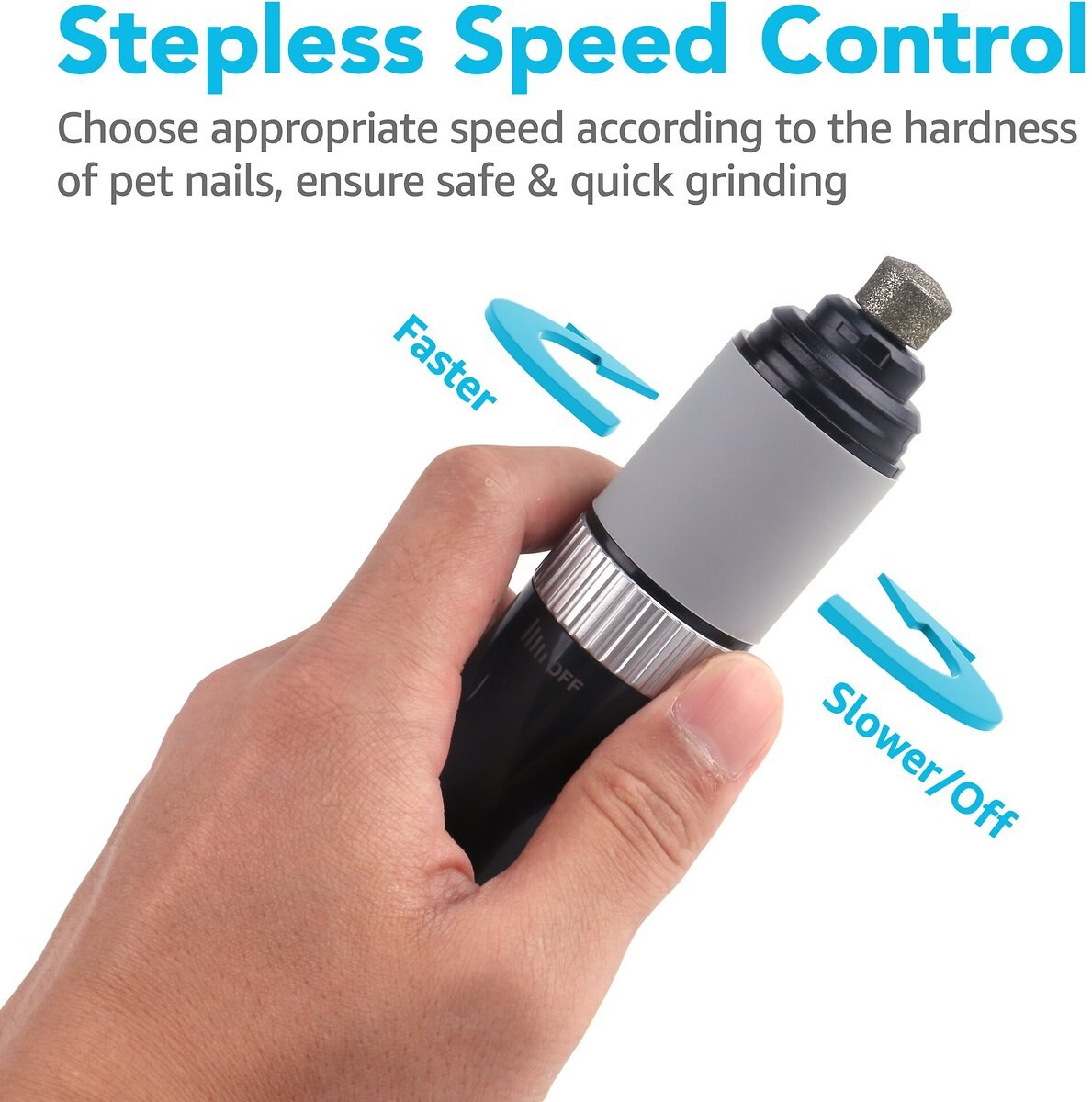 PetSpy Rechargeable Dog and Cat Nail Grinder