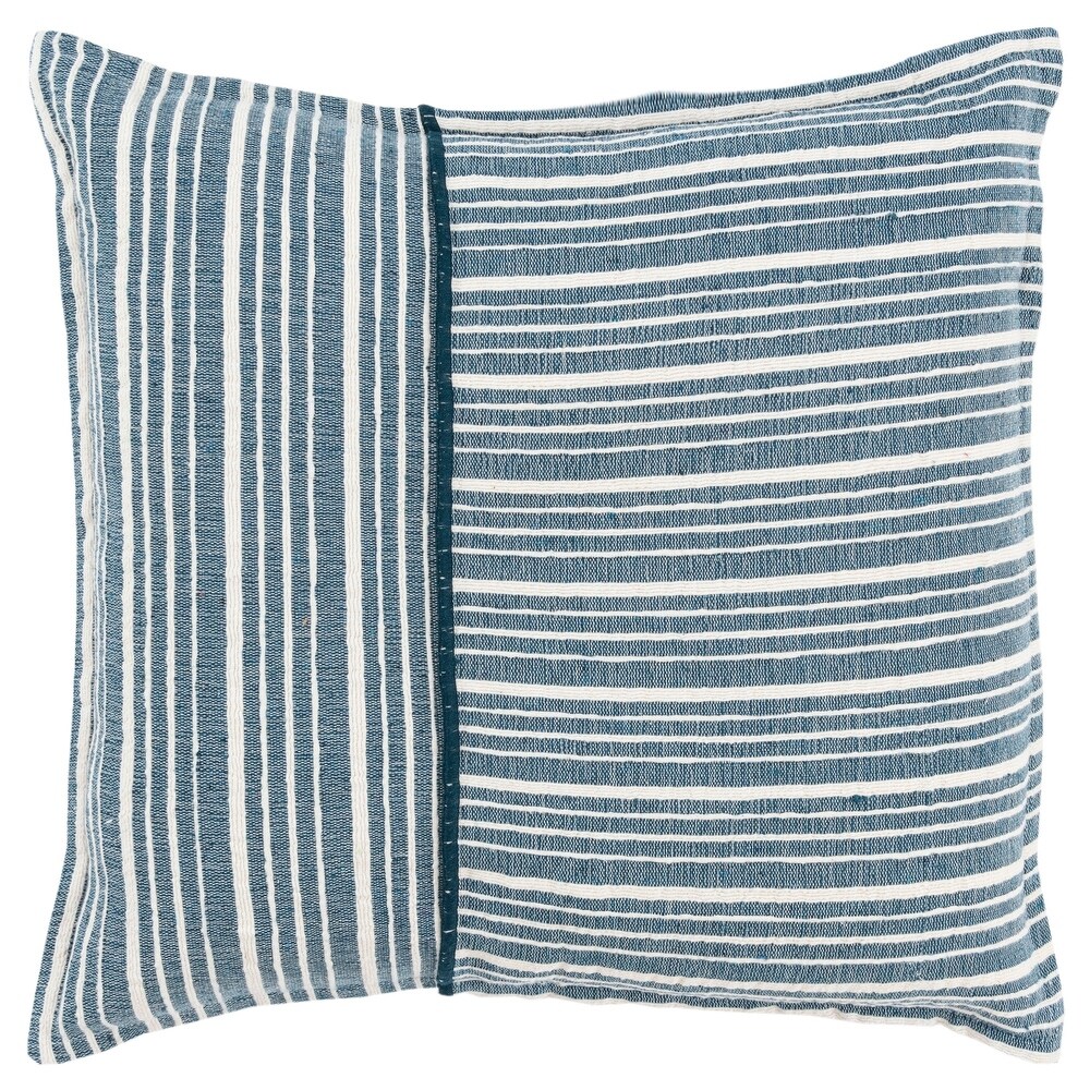 Rizzy Home Woven Stripe Texture Throw Pillow Cover…