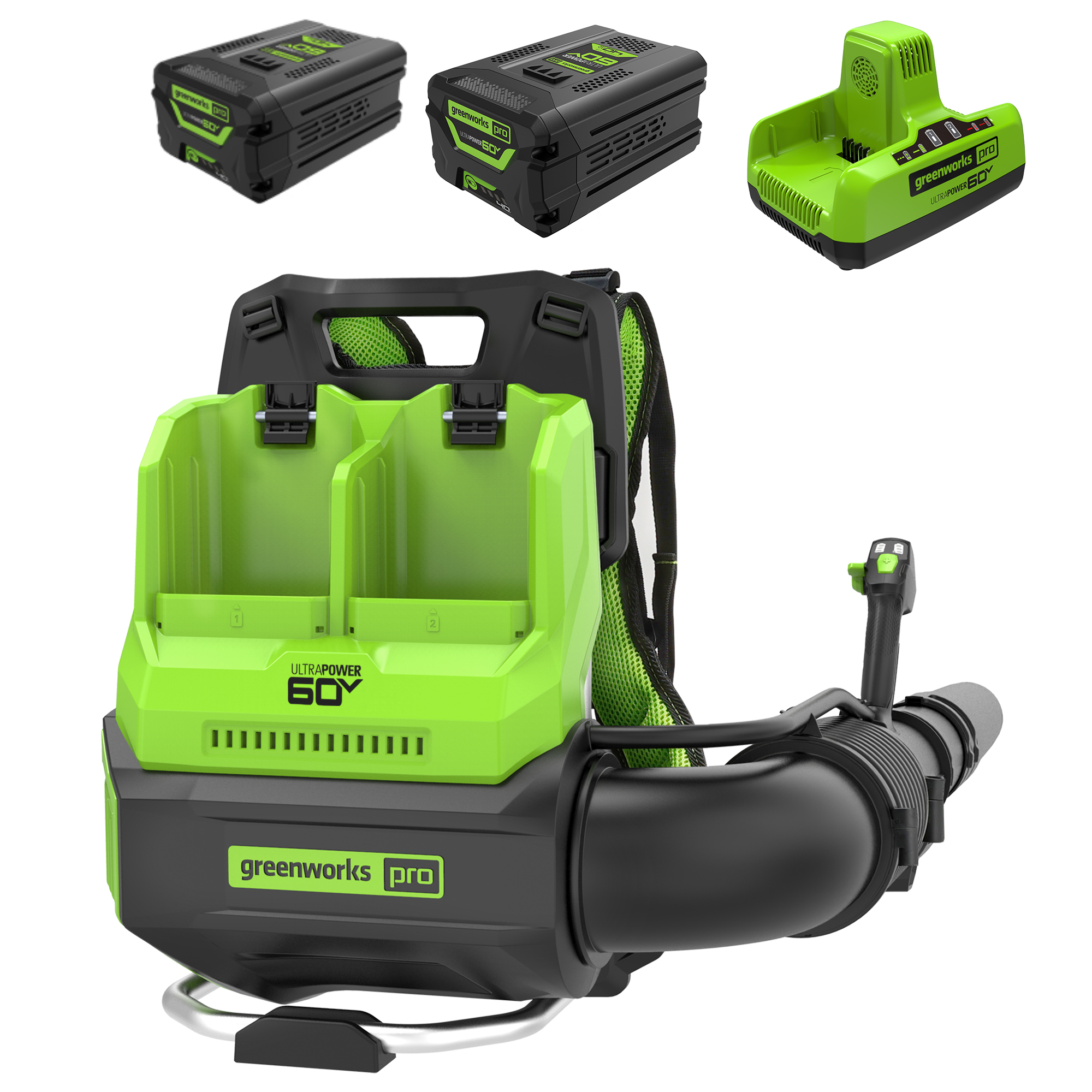 60V Backpack Blower 824 CFM  Battery | Greenworks Tools