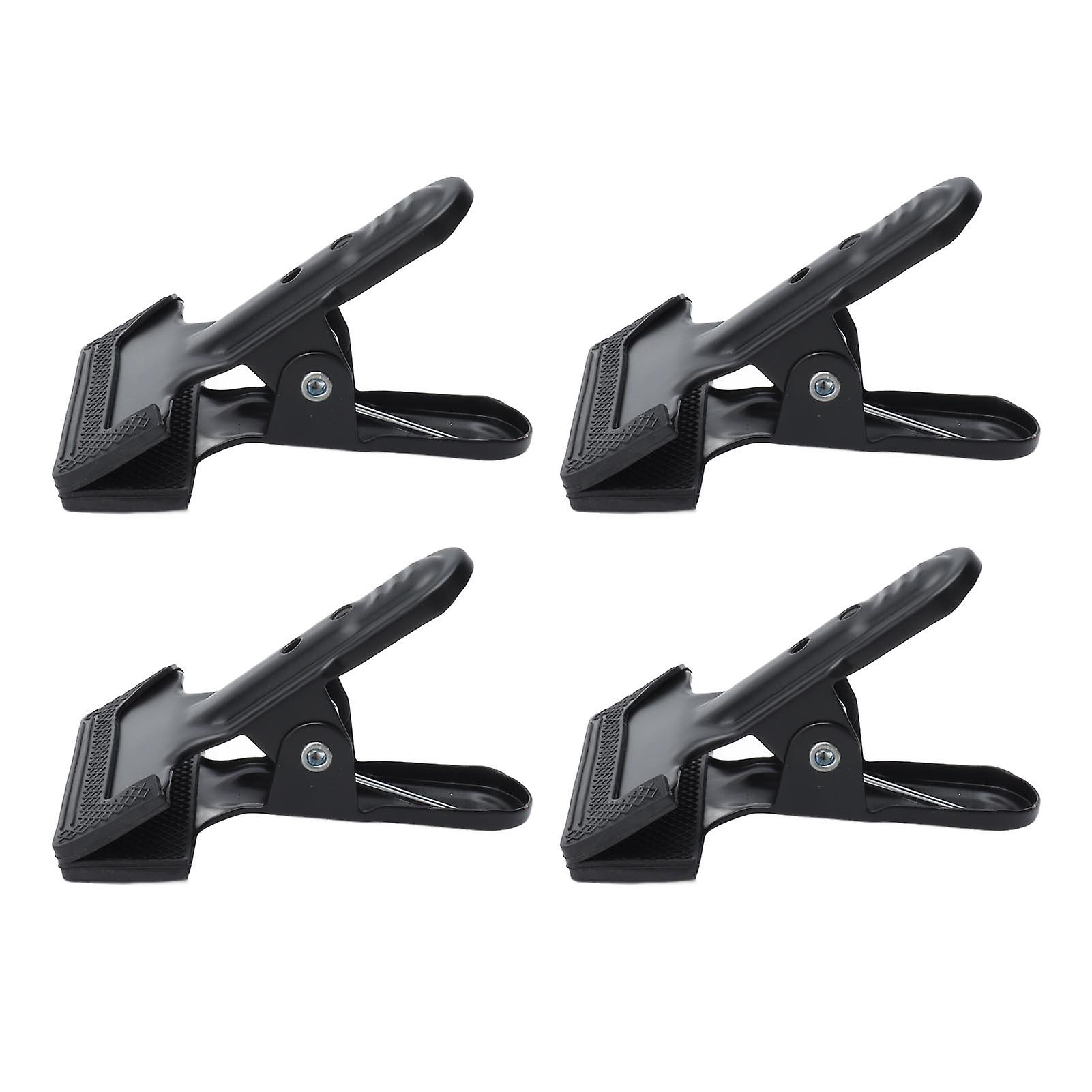 4pcs Woodworking A Clip Heavy Duty Anti Slip Metal Wide Mouth Spring Clamps For Photography Backdrops