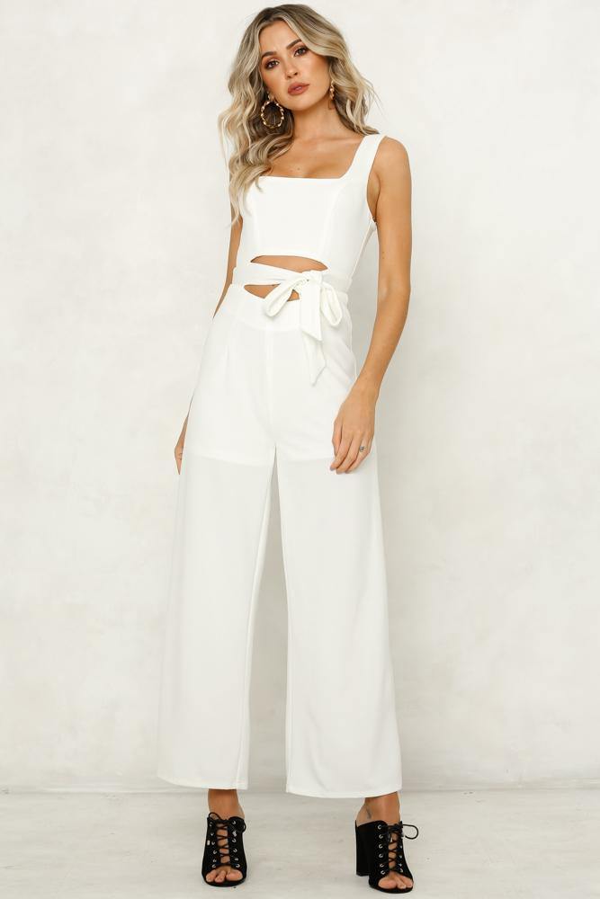 Healing Hands Jumpsuit White