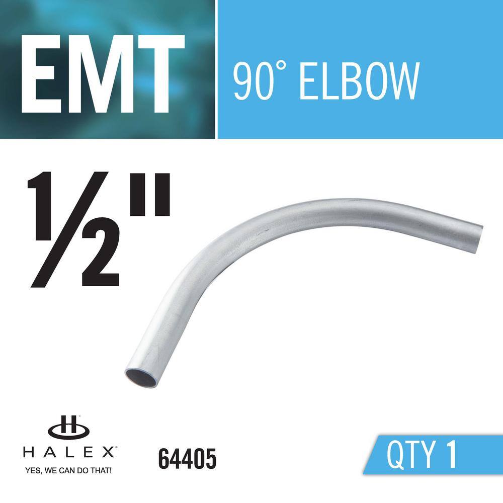 Halex 12 in. 90-Degree Electric Metallic Tube (EMT) Elbow 64405